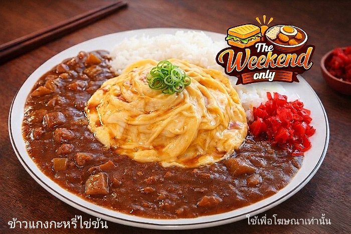 ข้าวแกงกะหรี่ไข่ข้น